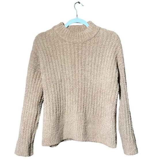 Women's Sincerly Jules Blush Pink Mock Neck Super Soft & Fuzzy Sweater Size L - Picture 1 of 11